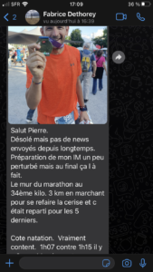 Fabrice 1'45 validé en course